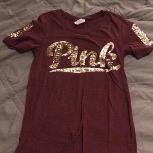 PINK VS Maroon Shirt